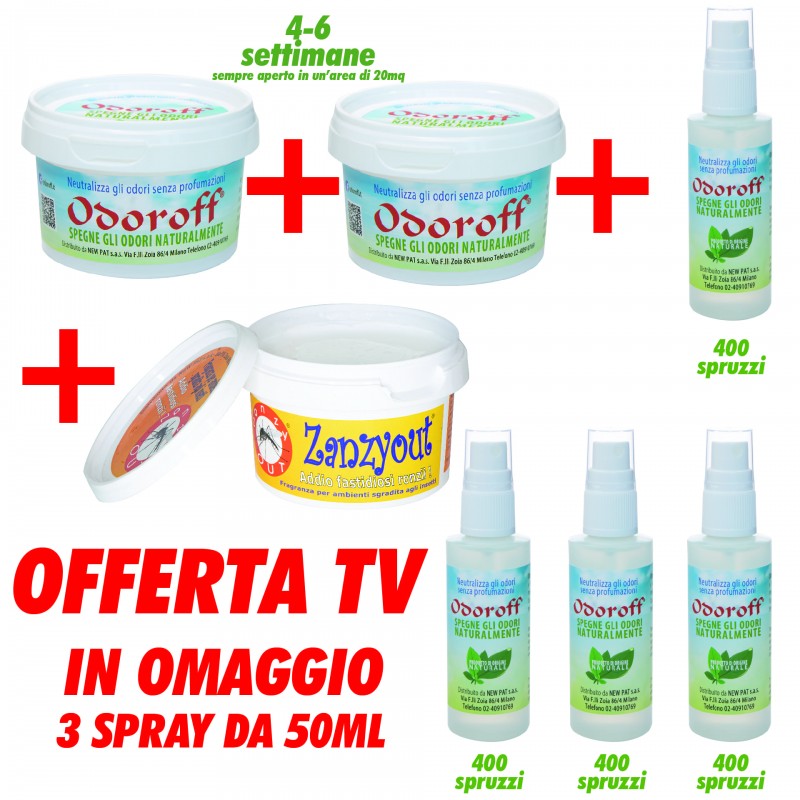 Odoroff offerta 2 visto in tv Prodotti Naturali New Pat sas